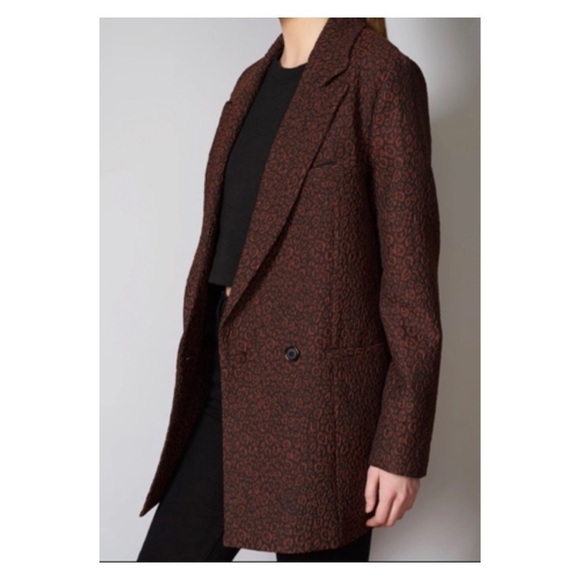 Hutch Anthropologie Brown Wool Oversized Blazer Jacket Coat 3X NWT - Picture 8 of 16